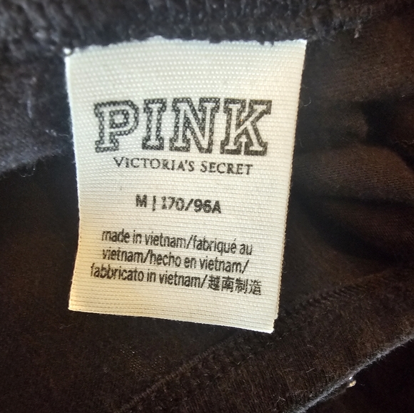 Pink by VS long sleeve open back tee. Size medium. - Picture 3 of 5